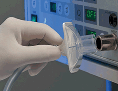 High Flow Gas Filter to protect patients and insufflators